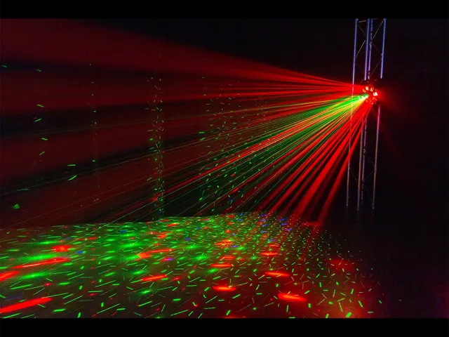 BeamZ MultiBox party light effects on a dance floor